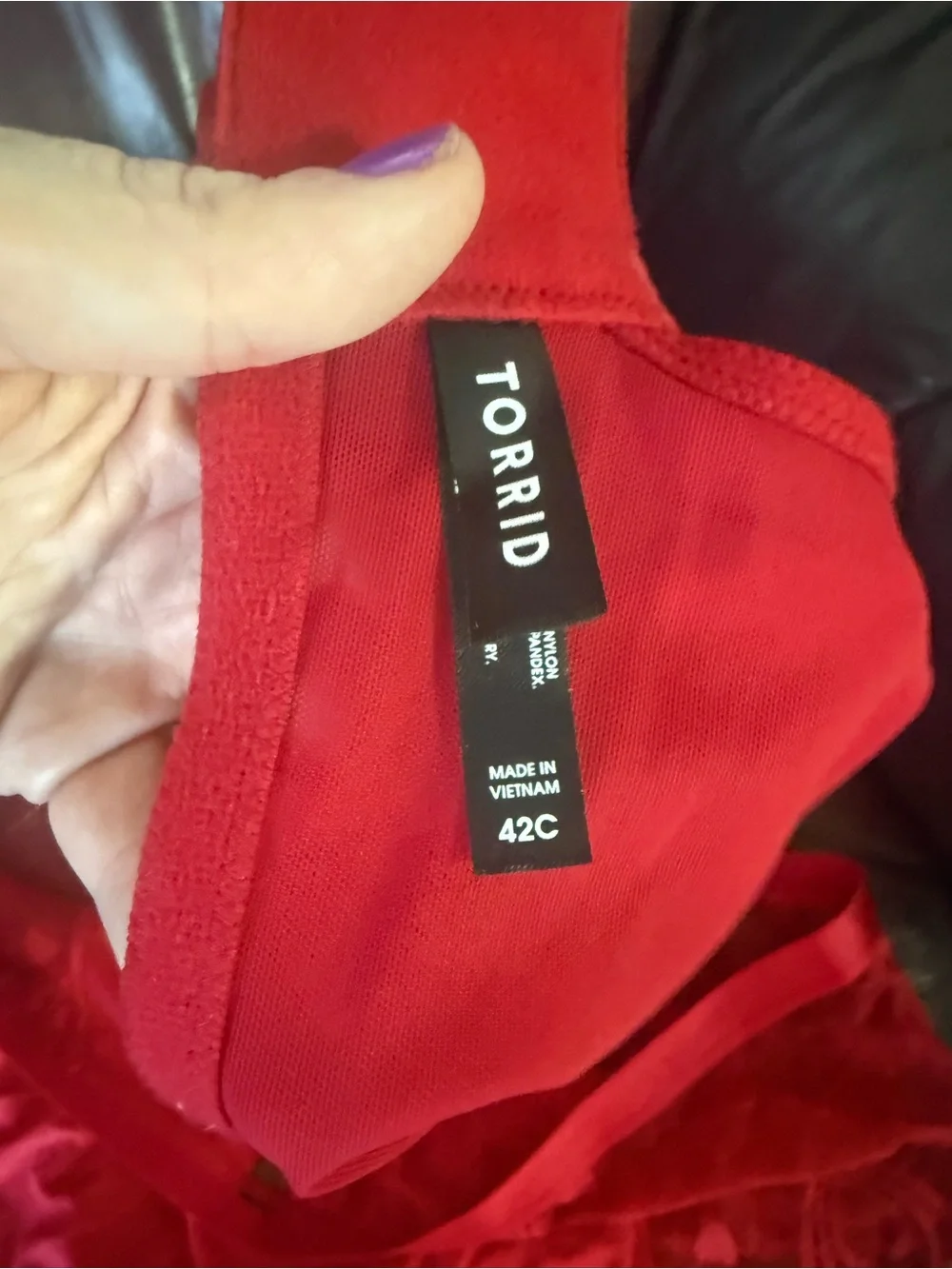 Torrid Red Lace Hearts Lightly Lined Bra and Brief Set
